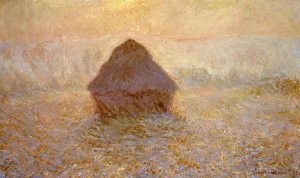 Claude Monet - Haystacks, Sun on the Mist