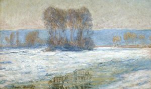 Claude Monet - The Seine at Bennecourt, Winter