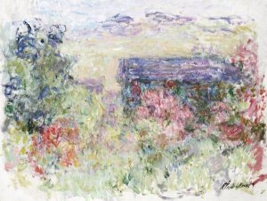 Claude Monet - The House Through the Roses