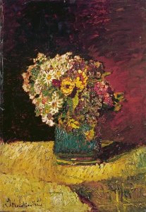 Adolphe Joseph Thomas Monticelli - A Vase of Flowers