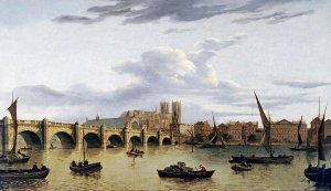 John Paul - A View of Westminster Bridge and Westminster Abbey