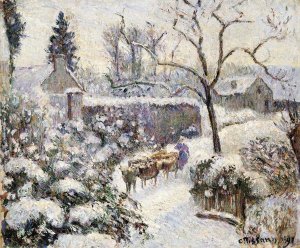 Camille Pissarro - Snow at Montfoucault