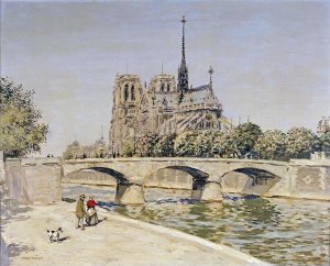 Jean-Francois Raffaelli - Notre Dame and the Seine