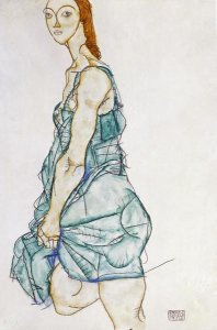Egon Schiele - Upright Standing Woman