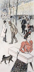 Theophile Steinlen - A Street Scene