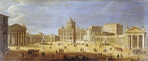 Gaspar Van Wittel - Piazza S.Pietro, Rome