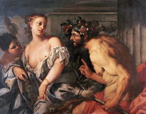 Antonio Zanchi - Hercules and Omphale