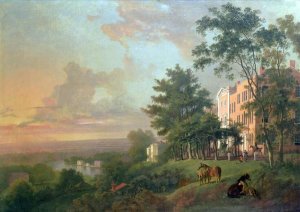 George Barrett - A View From The Terrace, Richmond Hill