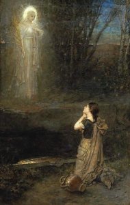 George Henry Boughton - The Vision at The Martyr's Well