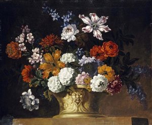 Peter Casteels III - Tulips, Snowballs and Other Flowers