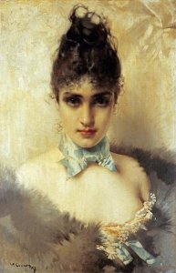 Vittorio Corcos - An Elegant Beauty