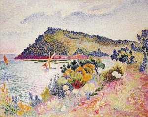 Henri-Edmond Cross - The Black Cape, Pramousquier Bay