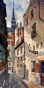 Edwin Deakin - Rue Des Chartres, Old Paris