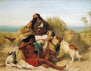 John Charles Dollman - Robinson Crusoe and His Man Friday