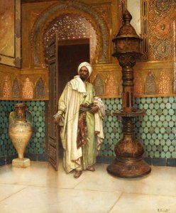 Rudolf Ernst - An Arab In a Palace Interior