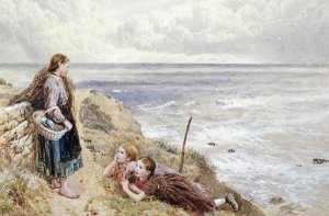 Myles Birket Foster - Cullercoats Cliffs