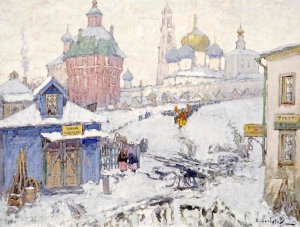 Konstantin Ivanovich Gorbatov - Townscape In Winter