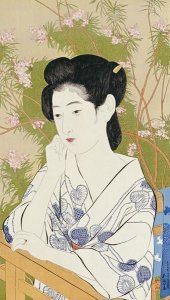 Hashiguchi Goyo - A Bust Portrait of a Young Woman