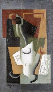 Juan Gris - Glass and Bottle