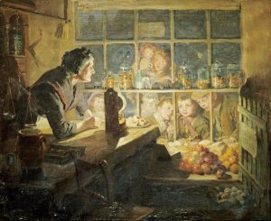 Ralph Hedley - The Village Sweet Shop