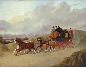 John Frederick Herring - The Edinburgh To London Royal Mail Coach