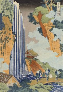 Hokusai - Ono Waterfall, The Kiso Highway