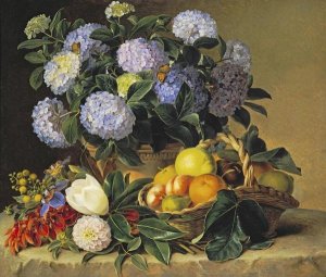 Johan Laurents Jensen - Hydrangea In An Urn