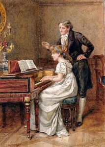 George Goodwin Kilburne - The Music Master