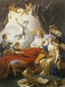 Louis-Jean-Francois Lagrenee - Dauphin The Royal Highness Dying Surrounded By His Family
