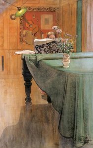 Carl Larsson - Young Girl at a Grand Piano