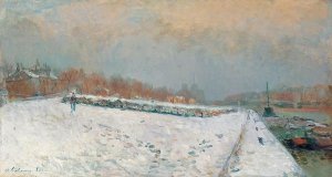 Albert Lebourg - Port De Bercy, En Hiver