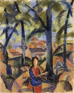 August Macke - Women Collecting Brushwood