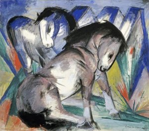 Franz Marc - Two Horses