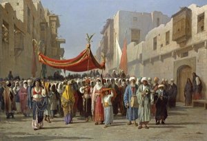 Vincenzo Marinelli - An Arab Wedding Procession