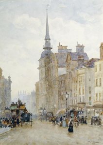 Herbert Menzies Marshall - Looking Down Ludgate Hill