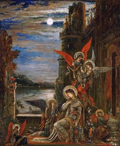 Gustave Moreau - Saint Cecilia. (The Angels Announcing Her Coming Martyrdom)