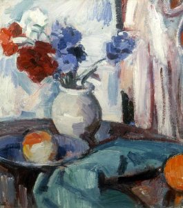 Samuel John Peploe - Mixed Carnations and Cornflowers