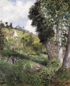 Camille Pissarro - Landscape 'With Cabbage' Near Pontoise