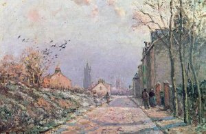 Camille Pissarro - The Road, Effect of Winter