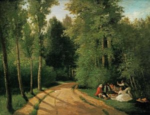 Camille Pissarro - A Picnic at Montmorency