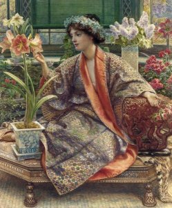 Sir Edward John Poynter - A Hot-House Flower