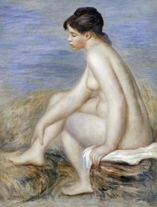 Pierre-Auguste Renoir - A Seated Bather