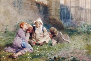 Luigi Rossi - Children In a Garden