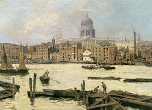Paolo Sala - A View of St. Paul's From The Thames