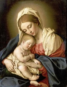 Giovanni Battista Salvi - The Madonna and Child