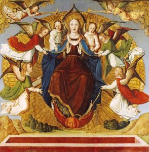 School of Avignon - The Assumption of The Virgin