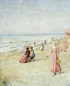 Alfred Stevens - La Plage, Ostende