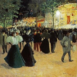 Louis Abel Truchet - La Fete Foraine, Place Pigalle