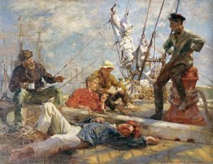 Henry Scott Tuke - The Midday Rest