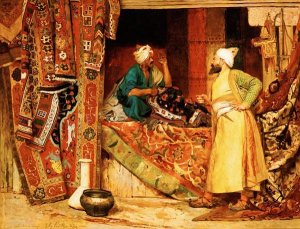 Jean Georges Vibert - Carpet Seller